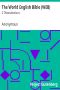 [Gutenberg 8280] • The World English Bible (WEB): 2 Thessalonians